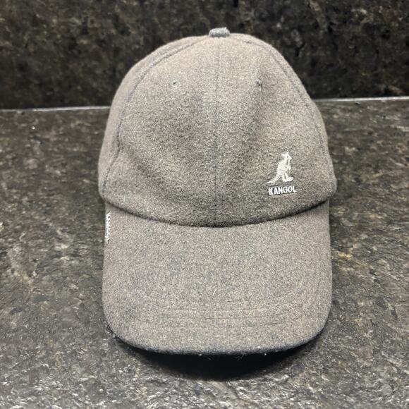 Kangol Wool Adult One Size Gray Adjustable Baseball Cap Hat - Picture 1 of 9